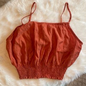 Sky and Sparrow. Burnt orange.